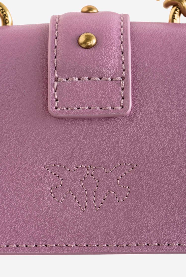 Women's Pinko Micro Love Bag Icon Simply Mini Bag Pink Gold | Australia-79524619